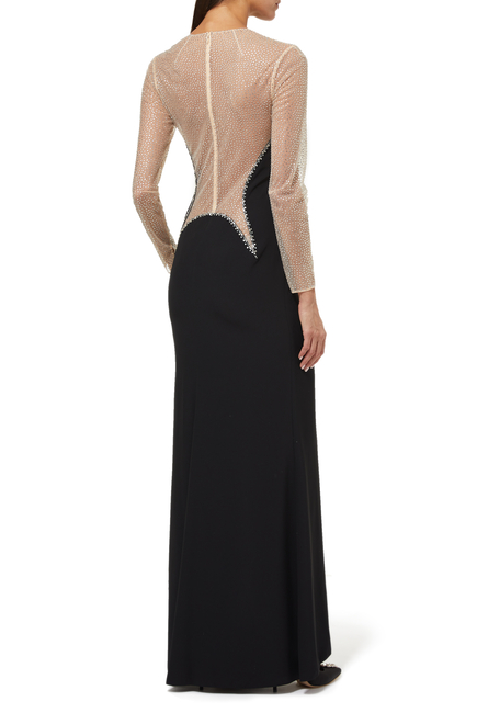 فستان سهرة تومورو نيفر دايز مرصع بأحجار الراين جيني باكهام × التشكيلة الأساسية 007